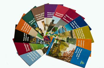 Order leaflets Selection of home guides